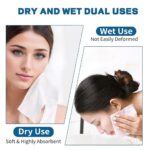 Adbeni Disposable Dry Cotton Wipes | Dual Use Wet & Dry Facial Tissue | Strong, Soft & Lint-Free | Makeup Removal, Baby Care & Daily Hygiene | Pack of 100 - Image 4