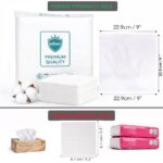 Adbeni Disposable Dry Cotton Wipes | Dual Use Wet & Dry Facial Tissue | Strong, Soft & Lint-Free | Makeup Removal, Baby Care & Daily Hygiene | Pack of 100 - Image 6