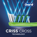 Oral-B Criss Cross Deep Clean Medium Bristles Manual Toothbrush For Adults,Tongue Cleaner, Multicolour Tooth Brush Set, Oral B Dentist Recommended Brand (Family Pack of 4) - Image 3