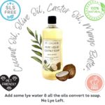 Liquid Castile Soap – (Pack of 2) 500ml x 2 | Unscented, Gentle Face & Body Wash for Sensitive Skin | Organic Olive, Coconut & Castor Oils | No Fragrance, SLS-Free, Baby-Safe, Vegan - Image 4
