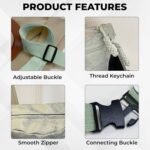 Kraptick Waist Bag | Fanny Pack & Crossbody Bag for Travel, Running, Hiking & Gym | Waterproof & Lightweight Belt Bag | Adjustable Money Belt & Waist Pouch for Men & Women |(MFP1487) - Image 4