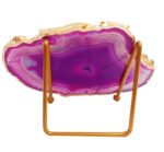 eshoppee Islamic Prayer on Agate Stone with Gold Electroplating on Border with Stand for Home Decor (2) - Image 3