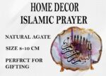 eshoppee Islamic Prayer on Agate Stone with Gold Electroplating on Border with Stand for Home Decor (2) - Image 4