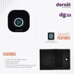 Dorset Fingerprint Drawer Lock - Pack of 3 | Keyless Drawer Lock with 40 Unique Fingerprint Access | Ideal for Home/Office | Suitable for Drawers/Desks/Cabinets, Door Thickness - 15-24mm | Black - Image 3