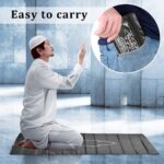 Water Proof Pocket Friendly Polyester Travel Prayer Mat ||Prayer Mat for Travel (Color - Black) (Pack of 2) - Image 5