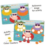 GiniMini DOT POP! Activity Kit for Kids 2–5 | 150+ Elements | Colour, Counting, Sorting & Matching Games | Early Learning, Motor Skills | Reusable, Mess-Free & Screen-Free Fun (DOTPOP) - Image 5