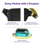 Provogue Nomad Waist Bag for Men & Women, Crossbody Waist Pouch with Zippered Compartment & Adjustable Strap,Multipurpose Fanny Pack for Travel & Outdoor Activities Chest Bag, Midnight Black - Image 5