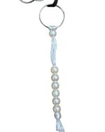 GLOSSY - 7 Beads Finger Tasbeeh | Saat Daana tasbih for Prayer/Islamic Crystal Stone Mala/Beautiful Tasbih for Muslims for HAJJ and UMRAH | Hand TASBEEH | Pack of 6 Piece/White Colour - Image 3