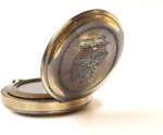 TSTE Nautical Handmade of Brass Ross London Marine Navigational Round Pocket Compass Antique Look Magnetic Compass for Outdoor Hiking, Camping Travelling - Image 4