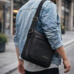 Handcuffs Small Sling Bag for Men | PU Leather Chest Slinger bag | Crossbody satchel | Corporate Gift Item | Passport Sling - Image 3