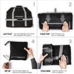 FATMUG Light Foldable Duffel Bag for Travel, Packing and Storage - Men and Women - (60L, Black) - Image 4