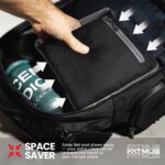 FATMUG Light Foldable Duffel Bag for Travel, Packing and Storage - Men and Women - (60L, Black) - Image 7