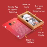 Educational Toys for Kids - Krishna V Kans 49 Pcs Jigsaw Puzzles Ages 3+ | Cultural Interactive Learning with App - Image 4