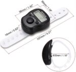Digital Finger Ring Tally Counter with LCD Display, LED Light, Reset Button(Pack of 1) (Black) - Image 5