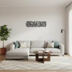 Saifix First Kalima Metal Wall Art | Islamic Aayat Decor for Home| Arabic Calligraphy for Home and Office | Islamic Wall Decor | Muslim Wall Art (60 * 14 cm) - Image 3