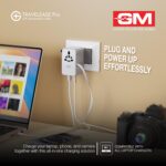 G+ 70W TravelEase Pro Adapter with 75cm Retractable Cable | Universal Travel Adapter | Dual USB Ports, Multi-Plug Charger with GaN Fast Charging | Worldwide Compatibility. - Image 3