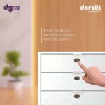 Dorset DG 308 Digital Drawer Lock | Smart Drawer Lock with 20 Unique Fingerprint Access | Digital Furniture Lock for Cabinet,Drawer & Wardrobes | Ideal Door Thickness - 10-24mm, Golden - Image 5