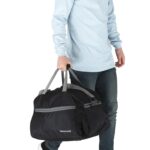 Travalate 45 Litre Black Polyester Ultra Light Waterproof Travel Duffle - Image 5