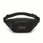 Waist Bag for Men & Women | Lightweight & Spacious Crossbody Fanny Pack – Adjustable Strap, Zipper & Pockets, Durable – Money Belt for Travel, Trekking, Gym, Outdoor | Polyester, Black - Image 7