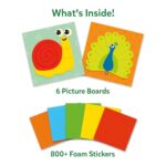 Skillmatics Sticker Art Activity - Animals, Mess-Free Fun for Kids, 800+ 3D Foam Stickers, Craft Kits, DIY Scrapbooking Activity, Gifts for Boys & Girls Ages 3, 4, 5, 6, 7 - Image 3