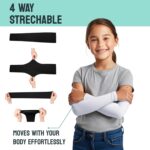 Kids Arm Sleeves – Protective Arm Covers for Boys & Girls, Ages 5–13, UV Sun Protection, Perfect for Sports, Cycling, Running, and Outdoor Activities - Image 3