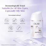 Olay 7in1 Ultra-light Gel Moisturizer | Niacinamide, Vitamin C, Collagen Peptides | Fights 7 Issues for Smooth & Glowing Skin | Normal to Oily Skin | Dermatologically Tested | Non Comedogenic | 50g - Image 8