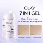 Olay 7in1 Ultra-light Gel Moisturizer | Niacinamide, Vitamin C, Collagen Peptides | Fights 7 Issues for Smooth & Glowing Skin | Normal to Oily Skin | Dermatologically Tested | Non Comedogenic | 50g - Image 12