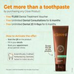 Clove Revive Toothpaste , FREE ₹2000 Dental Treatment/ Services With Every Pack , Enamel Remineralization & Repair , Relieves Sensitivity from Sweet & Sour Triggers , Cavity Protection & Fresh Breath , Paraben-Free, Safe formula, 100g - Image 4