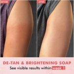 mCaffeine Brightening Tan Removal Soap - 1% Kojic Acid & Glutathione -Pack of 3x100g | Niacinamide, Glycolic Acid - Reduce Dark Spots | Tangy Guava Perfumed Bar | Moisturizing Bath Soap for Women, Men - Image 3