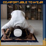 6 Pcs Eid Muslim Prayer Kufi Hat for Men Boys Prayer Headwear Cap Islamic Beanie Skull Cap Embroidery Kofia Topi - Image 5