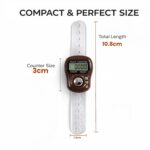 Digital Finger Counter Ring (Brown, Pack of 1) | Mini Electronic Tally Clicker for Mantra Jaap, Meditation, Prayer, Cricket Umpire & Multi-Purpose Counting - Image 4