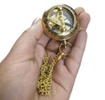Personalized Pocket Compass Sundial Brass Nautical Birthday Gift for Your lovedones - Image 5