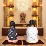 NEXTGO Floor Mat Puja Aasan 2Feet x 2Feet | Velvet Makhmal Fabric Microfiber Filling Floor Aasan for Dinner, Puja, Meditation, Garden, Yoga Mat for Home Office Ghar | Pack of 2 Coca Brown - Image 3