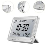 Bnf®Muslim Prayer Clock Digital Clock Table Clock Party Azan Alarm Clock Islamic White White Screen|Home & Garden | Home D©cor |1 Islamic Azan Alarm Clock - Image 6