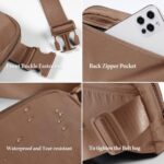 Waist Bag Fanny Pack for Men & Women – Waterproof Belt Bag with Adjustable Strap, Lightweight Hip Pack for Travel, Hiking, Running, Festivals (Brown) - Image 5