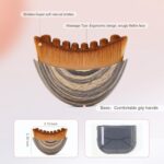 ALINCOLN Lymphatic Brush Guasha | Face Sculpting Tool for De-Puffing, Jawline Definition & Skin Firming | Soft Bristle Facial Lymphatic Drainage Brush for Massage & Skincare Use - Image 5