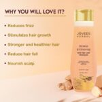 Jovees Herbal Henna & Ginseng Anti Hair Fall Shampoo | Controls Hair Fall & Promotes Hair Growth | Enriched With Henna, Ginseng & Amla Extract | Suitable for All Hair Types | Men & Women - 300ml - Image 3