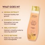 Jovees Herbal Henna & Ginseng Anti Hair Fall Shampoo | Controls Hair Fall & Promotes Hair Growth | Enriched With Henna, Ginseng & Amla Extract | Suitable for All Hair Types | Men & Women - 300ml - Image 4