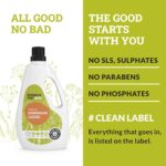 BubbleNut Wash Dishwash Liquid Fragrance Free, Unscented, Free and Clear, Natural, (1000 ml), Herbal, Soap nuts based, Ecofriendly, Baby safe, Dishwashing liquid (1 litre) - Image 5