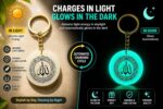 Glow in the Dark Resin Keychain | Luminous Islamic Night Glow Key Ring for Car, Bike & Bag | Handmade Phosphorescent Muslim Keychain, Islamic keychains - Image 3