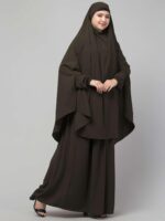 Muslim Closet� Three Piece Set Of Hijab, Skirt And Full Face Khimar - Made with Nida Matte for Women and Girls - Image 5