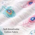 Women’s Cotton Sun Protection Scarf - Anti-Tan Face Mask & Head Cover for Scooty Driving, Breathable UV Shield Dupatta with Floral Print, White Universal Size - Image 5