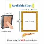Masjid-e-Nabawi Night View Photo Frame 8x10 Inch | Islamic Wall Art of Madina Mosque with Crescent Moon | Muslim Spiritual Decor for Home, Office & Prayer Room | Black Wood Look Frame-SRM-67 - Image 4