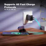 AILKIN 65W GaN Fast Charging Adapter with Multi-Port PD Type-C & USB, Compatible with iPhone 16 Series, iPhone 15/14/13/12, Samsung & Other Devices (Black) - Image 6