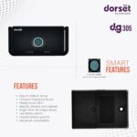 Dorset DG 305 Fingerprint Lock for Drawer & Cabinets | Biometric Lock with 40 Fingerprint Access | Keyless Furniture Drawer Lock | Suitable for Home & Office - Ideal Door Thickness 15-24 mm | Black - Image 4