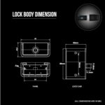 Dorset DG 305 Fingerprint Lock for Drawer & Cabinets | Biometric Lock with 40 Fingerprint Access | Keyless Furniture Drawer Lock | Suitable for Home & Office - Ideal Door Thickness 15-24 mm | Black - Image 5