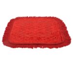 Kuber Industries Velvet Flower Print Pooja Aasan/Prayer Aasan/Meditation Mat for Home (Red) 54KM4128 - Image 3