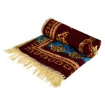 Kuber Industries Pack of 12 Velvet Square Prayer Mat | Multicolor | 62x62 cm - Image 5
