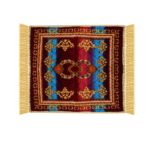 Kuber Industries Pack of 12 Velvet Square Prayer Mat | Multicolor | 62x62 cm - Image 6