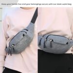 Kraptick Premium Unisex Waist Bag for Men and Women - Stylish Fanny Pack, Hip Bag, Outdoor Waist Bag (Grey) - Image 8